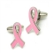 Pink Ribbon Cufflinks - Women Accessories