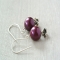 Plum Pearl Earrings - Christmas Gift Ideas