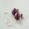 Plum Pearl Earrings - Gift ideas