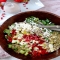 Pomegranate, Pear, Pistachio Salad with Creamy Pomegranate Dressing