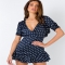 Robins Spot Mini Dress Navy