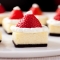 Santa Hat Cheesecake Bites