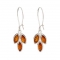 Silver & Amber Nahundi Earrings by John Greed - Jewelry