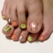 Striped neon nail design - Nail Art