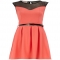 Coral sweet-heart dress - Cute Dresses