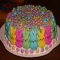 Easter Bunny and M&M Cake