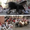 Running of the Bulls in Pamplona, Spain 