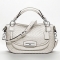 COACH Kristin Woven Leather Round Satchel - Handbags