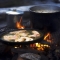 Fish cooking over campfire - Great food I love
