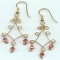 wire and bead earrings