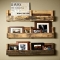 Hanging wall shelves made from wooden pallets