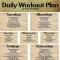 Daily Workout Plan - Exercises that can be done at home