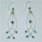 wire and bead earrings