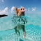 Swimming pig