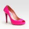 Patent Leather Peep Toe Pumps by Prada