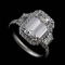 Platinum Micro Pave Cut Down Diamond - All Types of Style