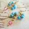 tourqoise bead earrings - Earrings