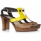 Samos Patent-detailed Leather Sandals from Jimmy Choo