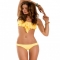 Yellow bandeau bikini