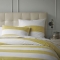 Yellow & White striped duvet - Bedding